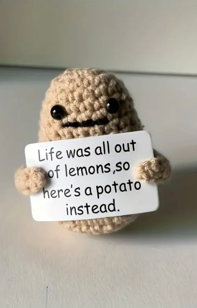 Funny Knitted Potato Doll Toy