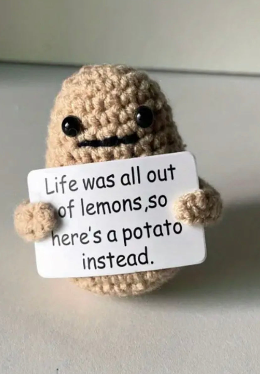 Funny Knitted Potato Doll Toy